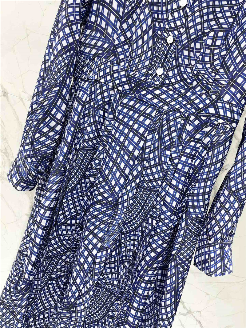 Va1e*ntin0 silk plaid print dress replica clothing sites