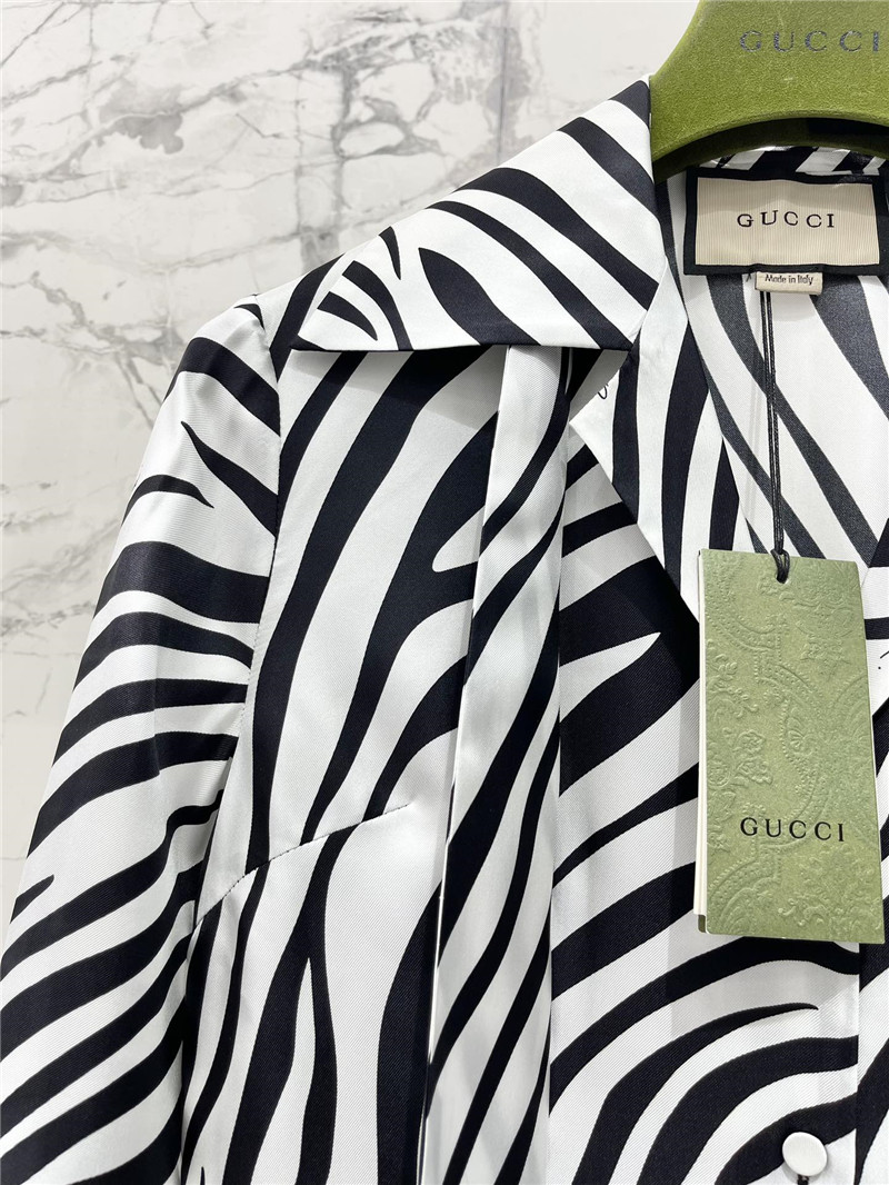 Gvc*1 zebra print silk shirt replica clothing sites