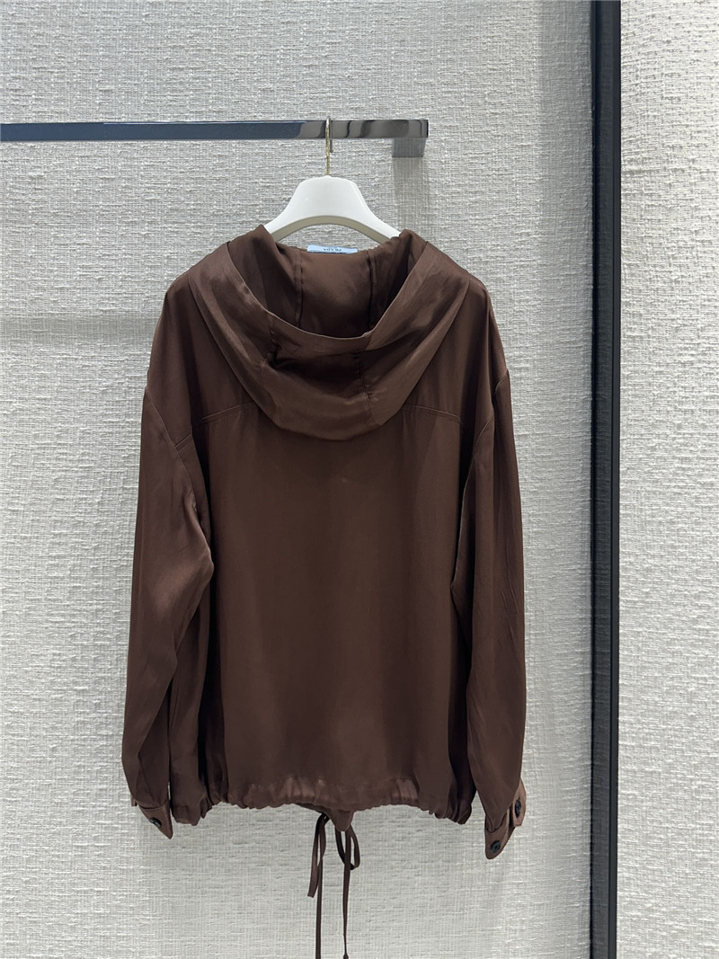 Pra*a brown acetate sweatshirt