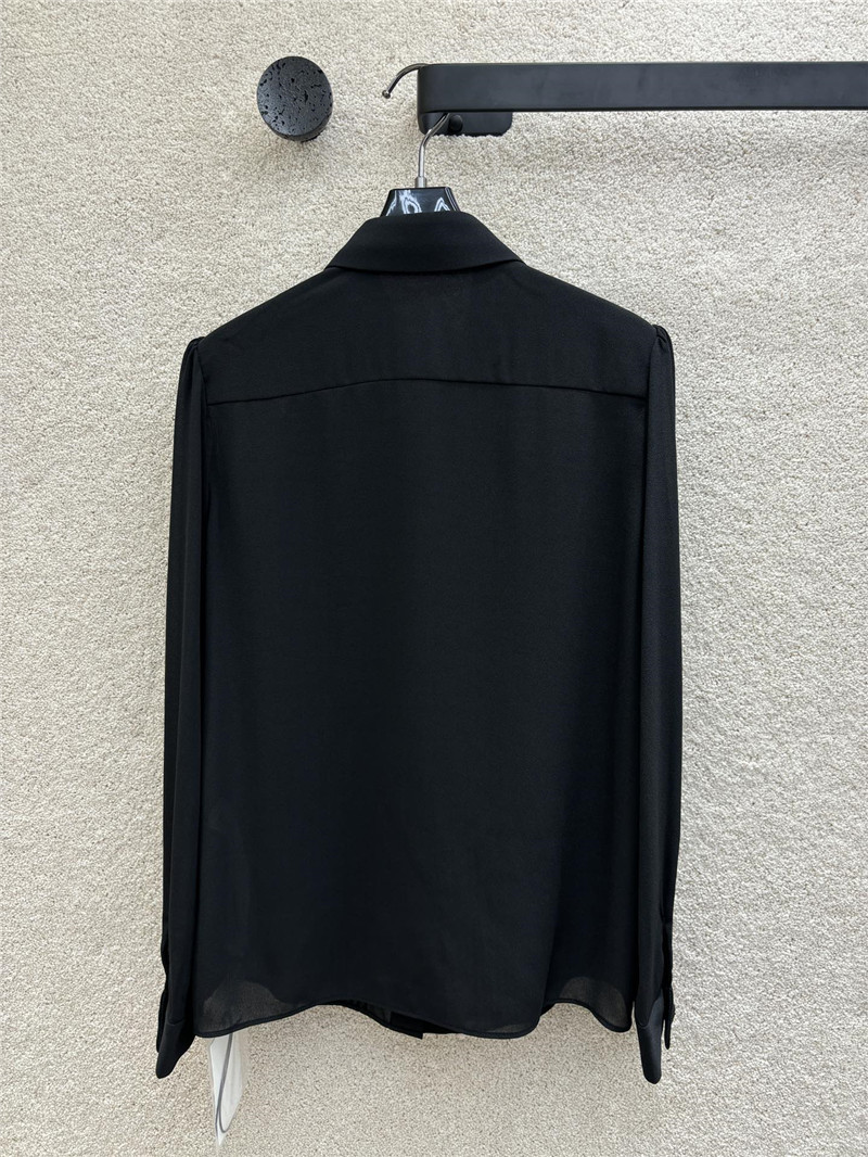 Ce1i*e black bow long sleeve shirt