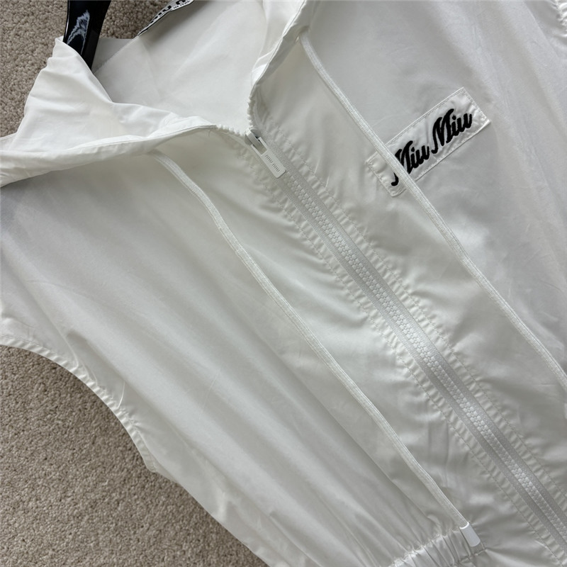 Miu Miu Hooded Sleeveless Shirt