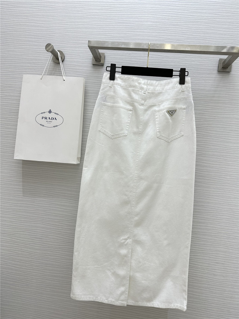 Pra*a mid-length hip-hugging long skirt replica clothing