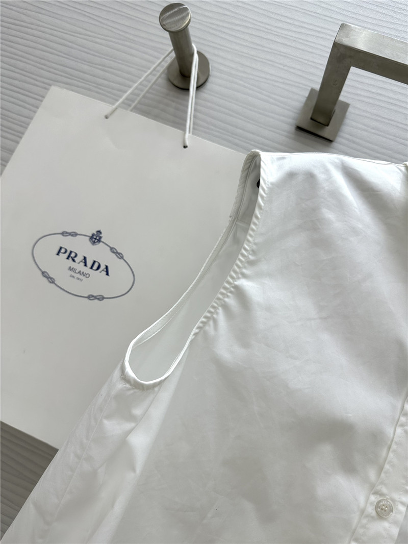 Pra*a white shirt vest replica clothing sites