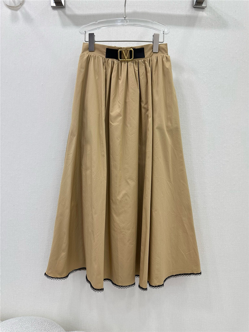 Va1e*ntin0 high waist slimming long skirt replica clothing sites
