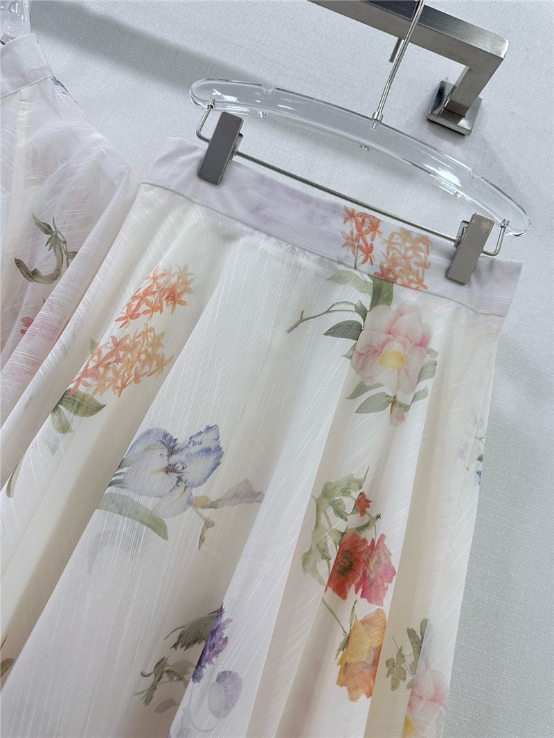 zimm printed top + oversized skirt set replica clothing