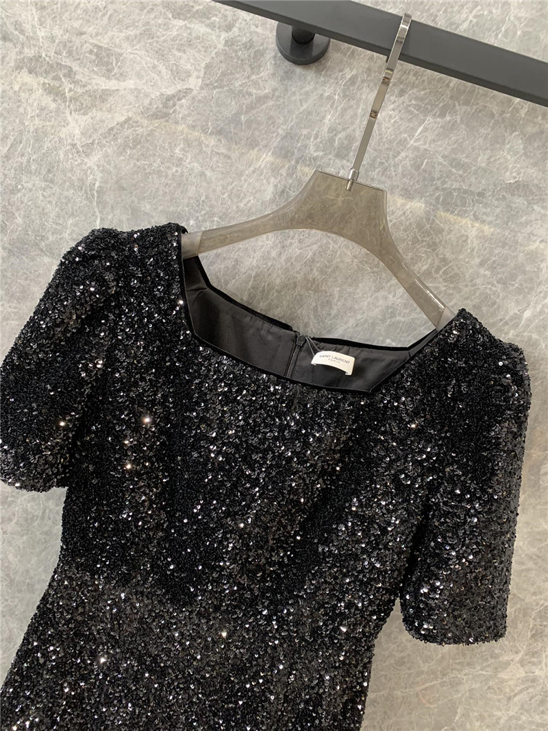 Y51 puff sleeve dress replica designer clothes
