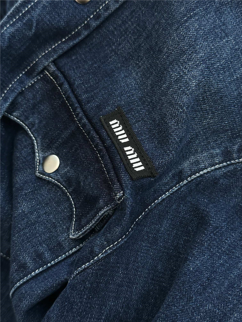M1um1u new denim jacket replica clothing sites