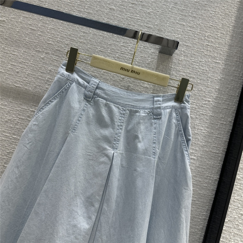 M1um1u denim pleated skirt replica d&g clothing