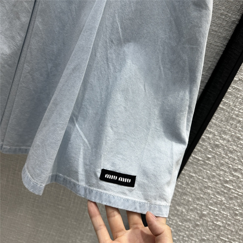 M1um1u denim pleated skirt replica d&g clothing