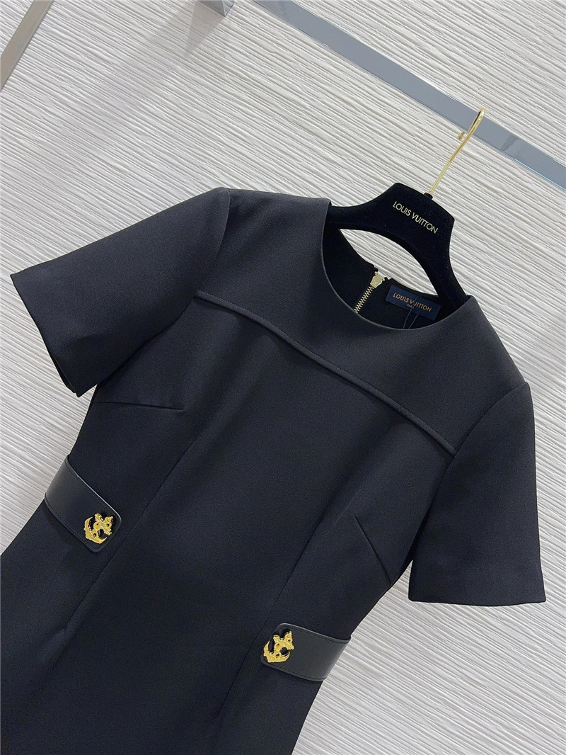 l0vis Vvtt0n lv hepburn style short-sleeved dress replica clothes
