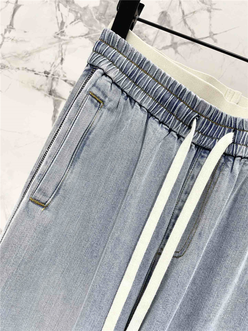 Va1e*ntin0 elastic waist tencel jeans replica d&g clothing