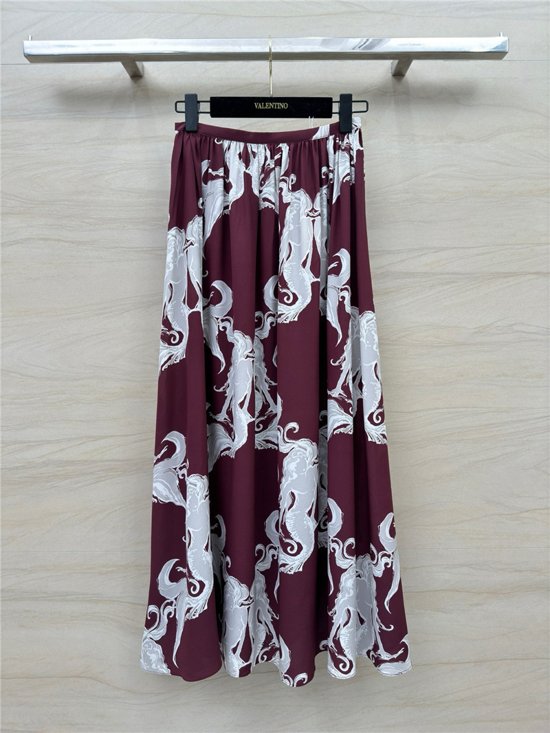 Va1e*ntin0 silk skirt replica designer clothes