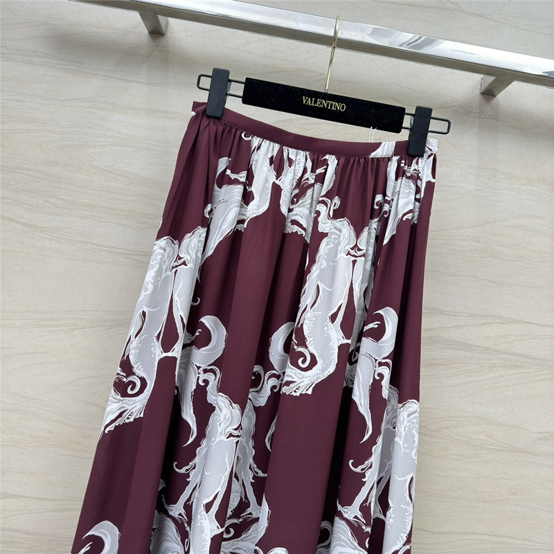 Va1e*ntin0 silk skirt replica designer clothes