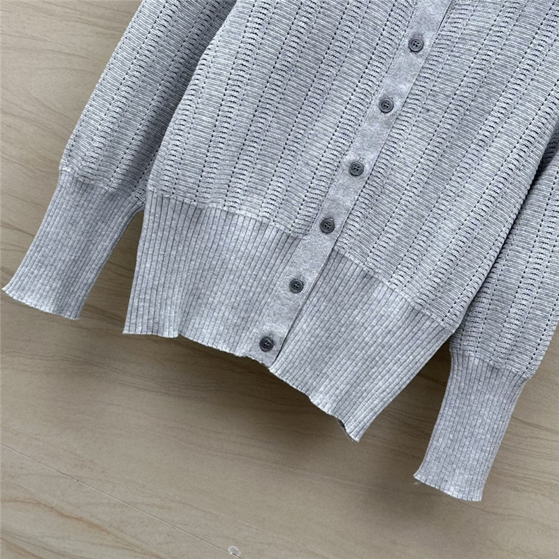 Thom Browne Short Knitted Cardigan