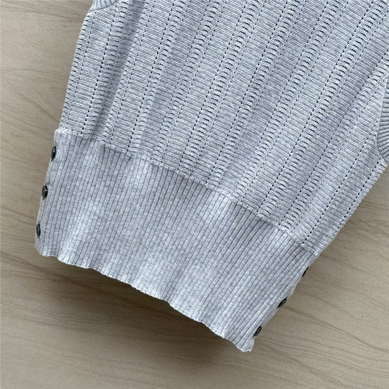 ThomBrowne hollow knitted vest replicas clothes