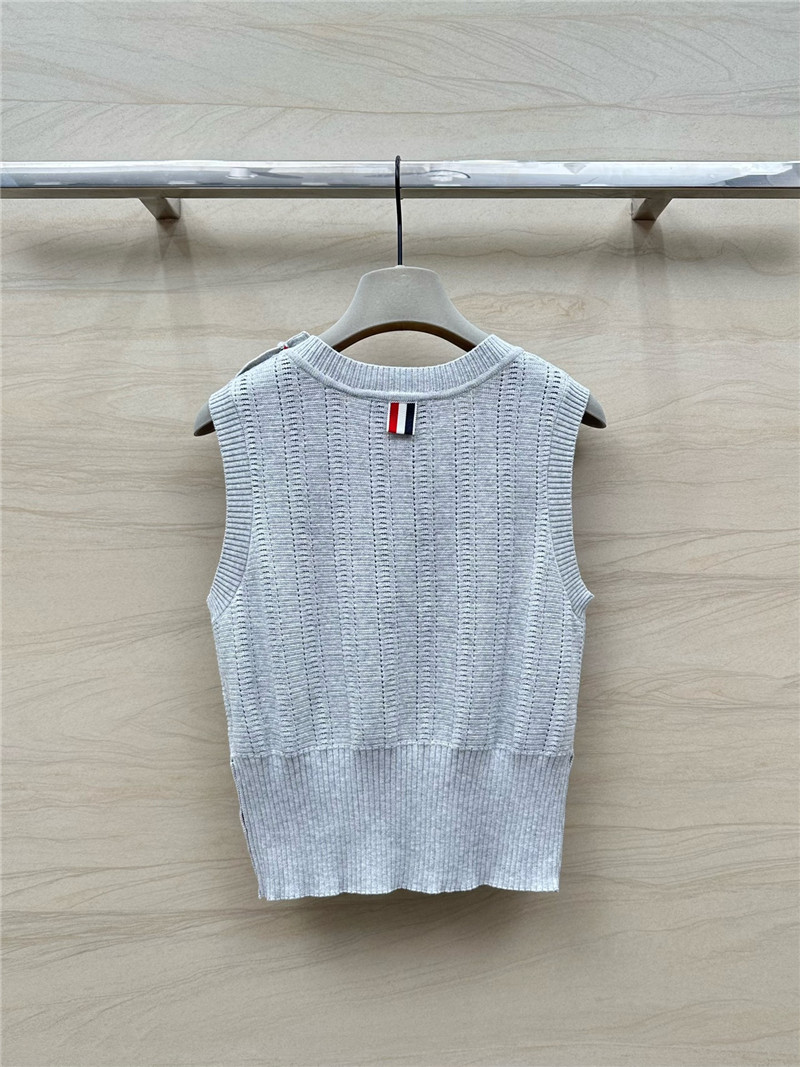 ThomBrowne hollow knitted vest replicas clothes