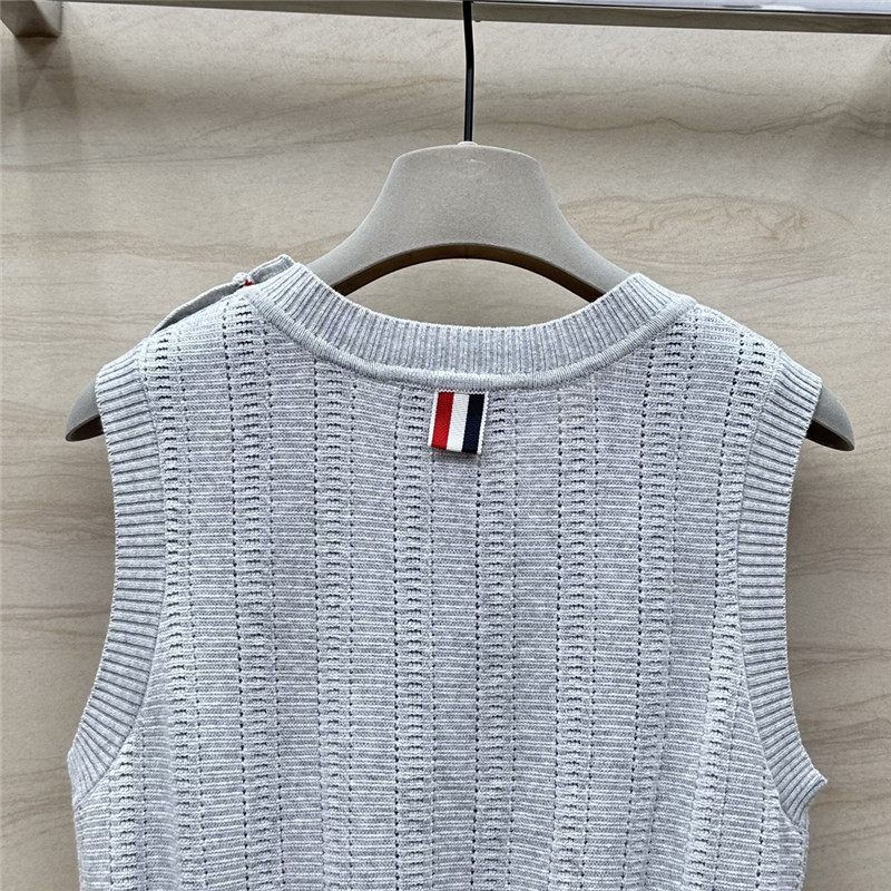 ThomBrowne hollow knitted vest replicas clothes