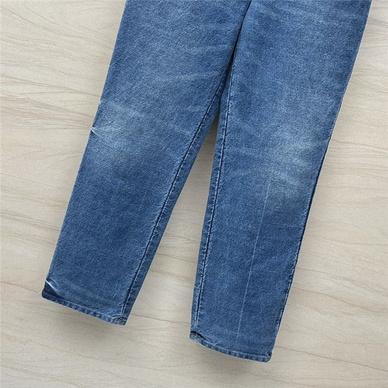 Ch**el denim straight pants replica clothing sites