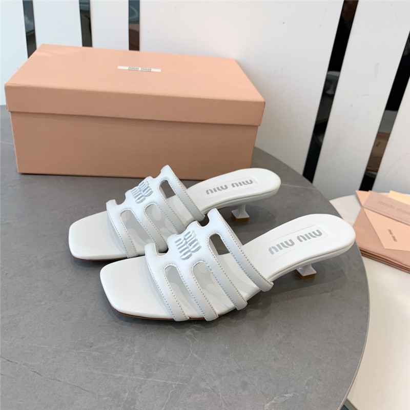 M1um1u hollow octopus low heel sandals replica shoes