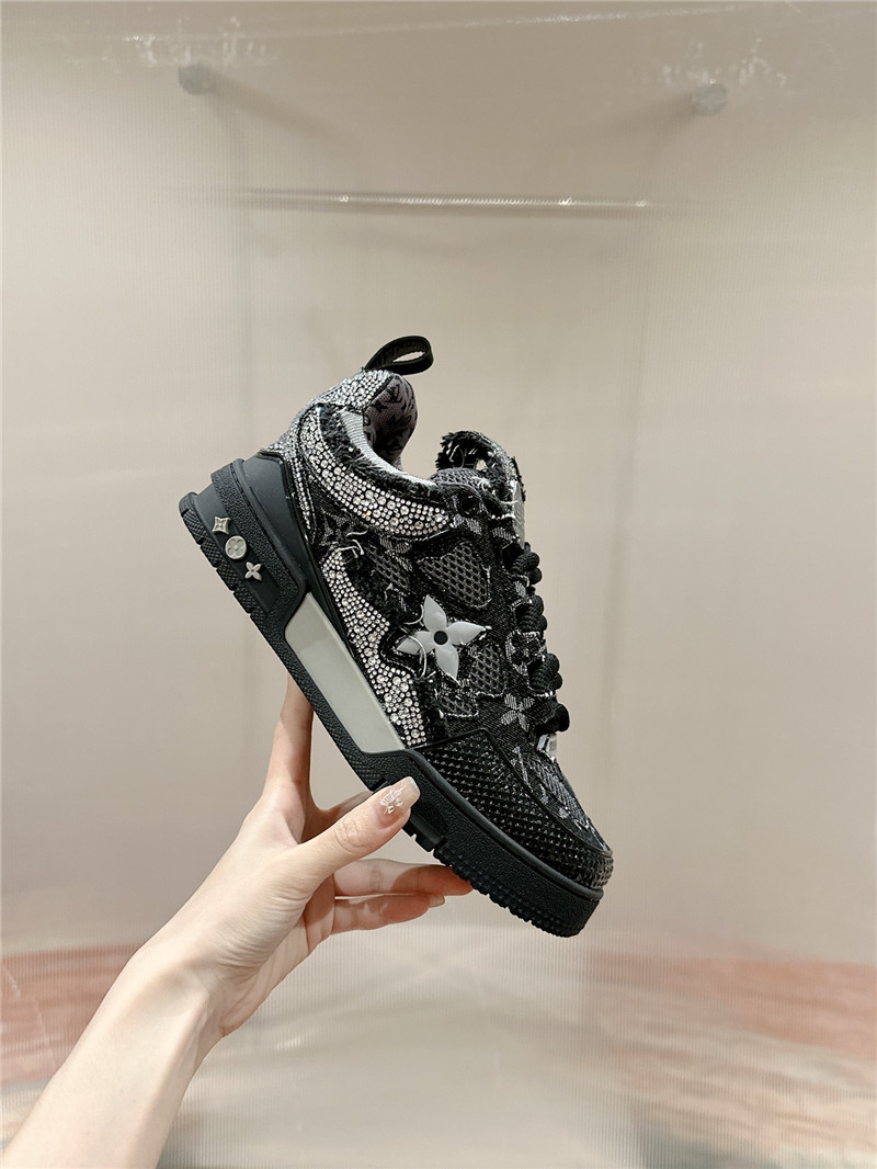 luxury l0vis vvtt0n lv D1am0nd skate trainers