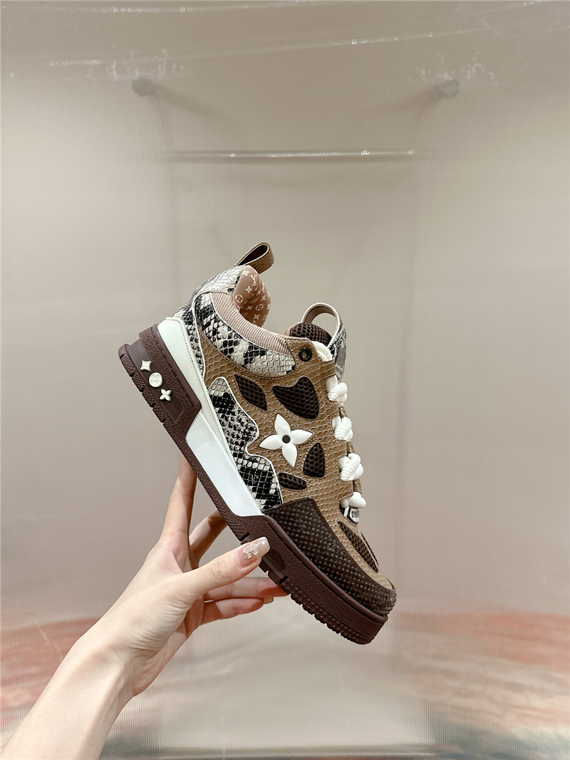 l0vis Vvtt0n lv women¡¯s brown skate trainers
