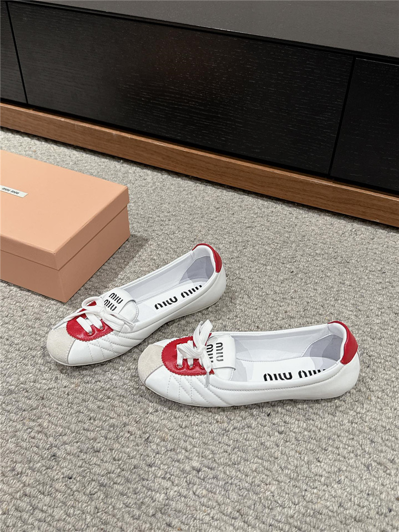 M1um1u flat bun shoes replica shoes