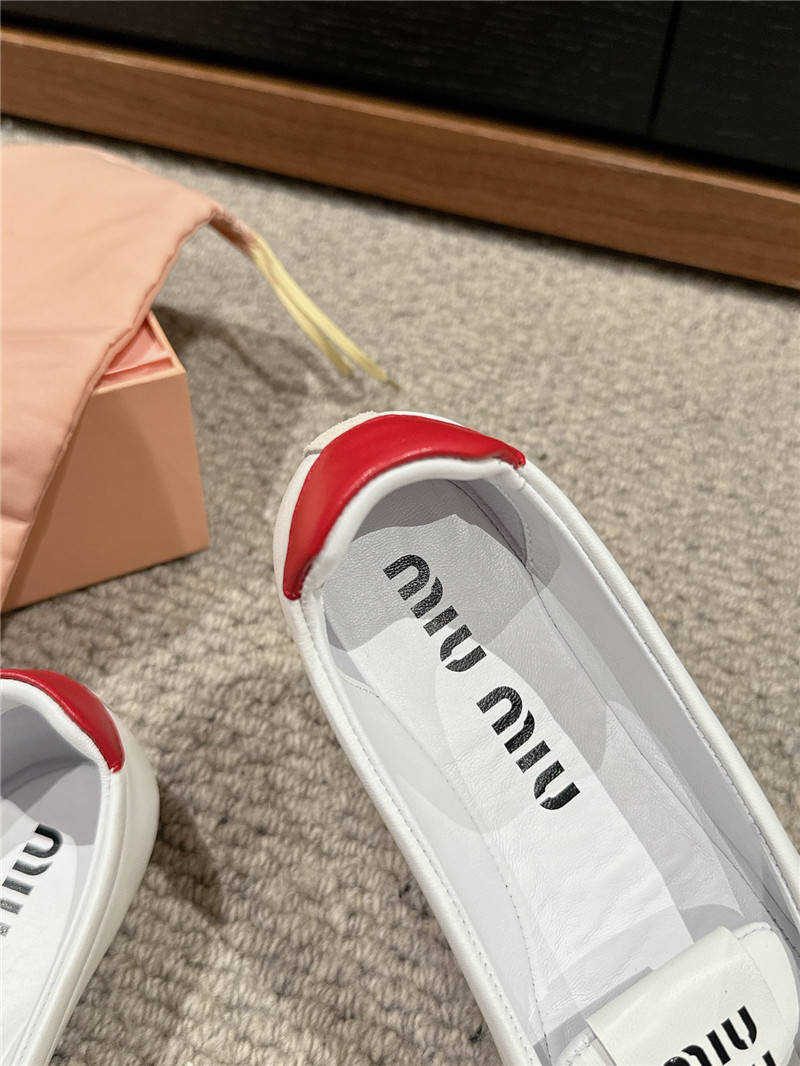 M1um1u flat bun shoes replica shoes