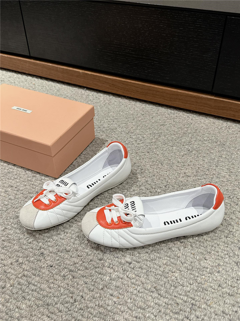M1um1u flat bun shoes replica shoes