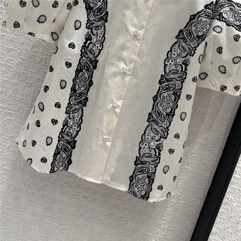 Chloé paisley print short-sleeved shirt replica designer clothes