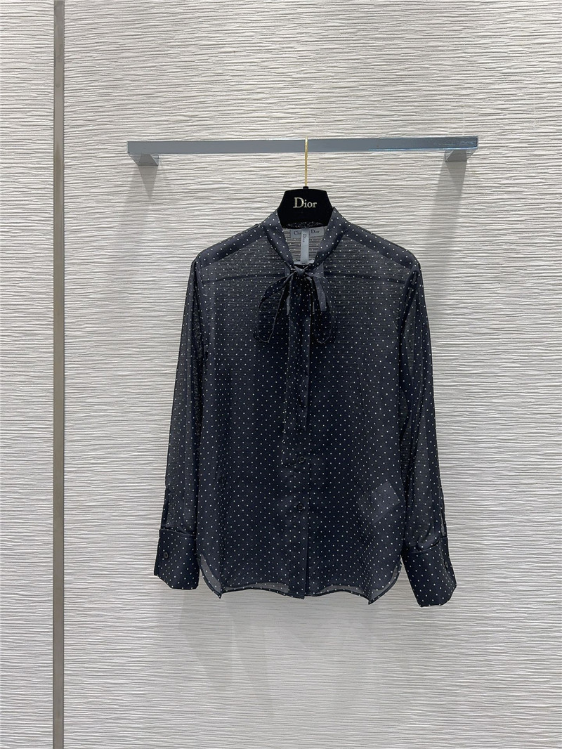 D10r polka dot ribbon shirt cheap replica designer clothes