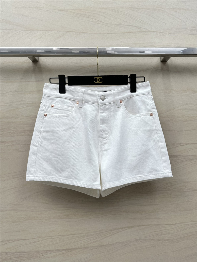 A1exa*der wang hollow embroidered denim shorts replica clothes
