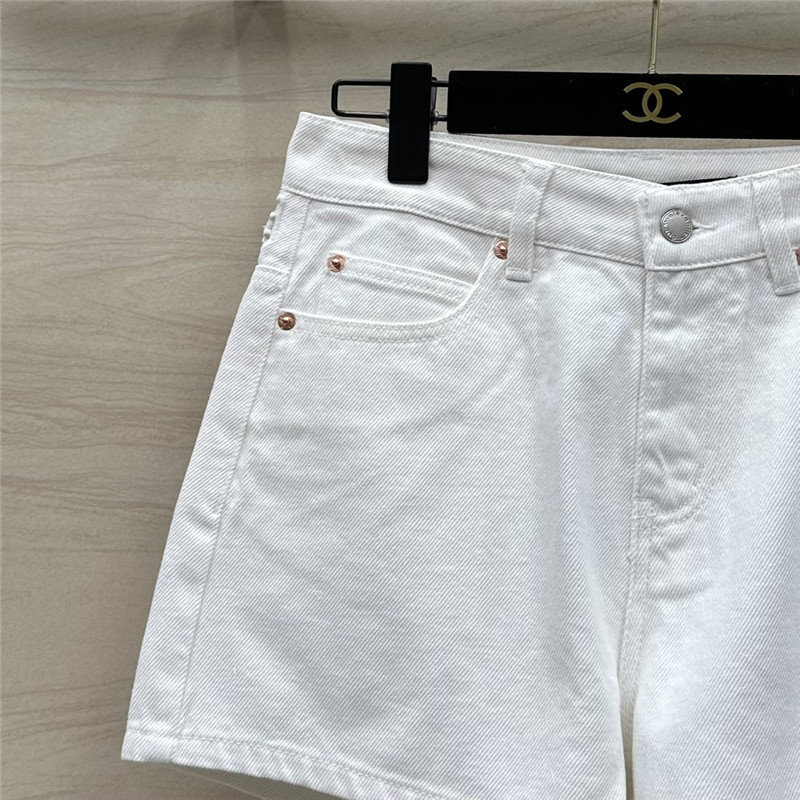 A1exa*der wang hollow embroidered denim shorts replica clothes