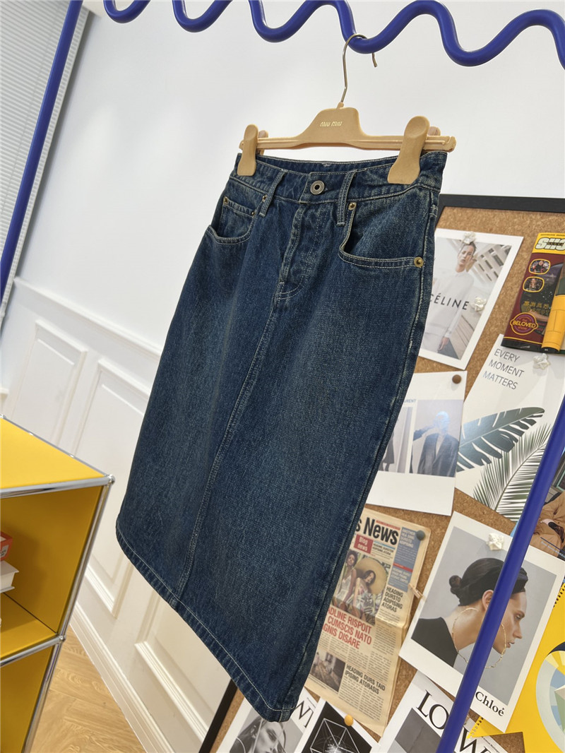 M1um1u denim skirt cheap replica designer clothes