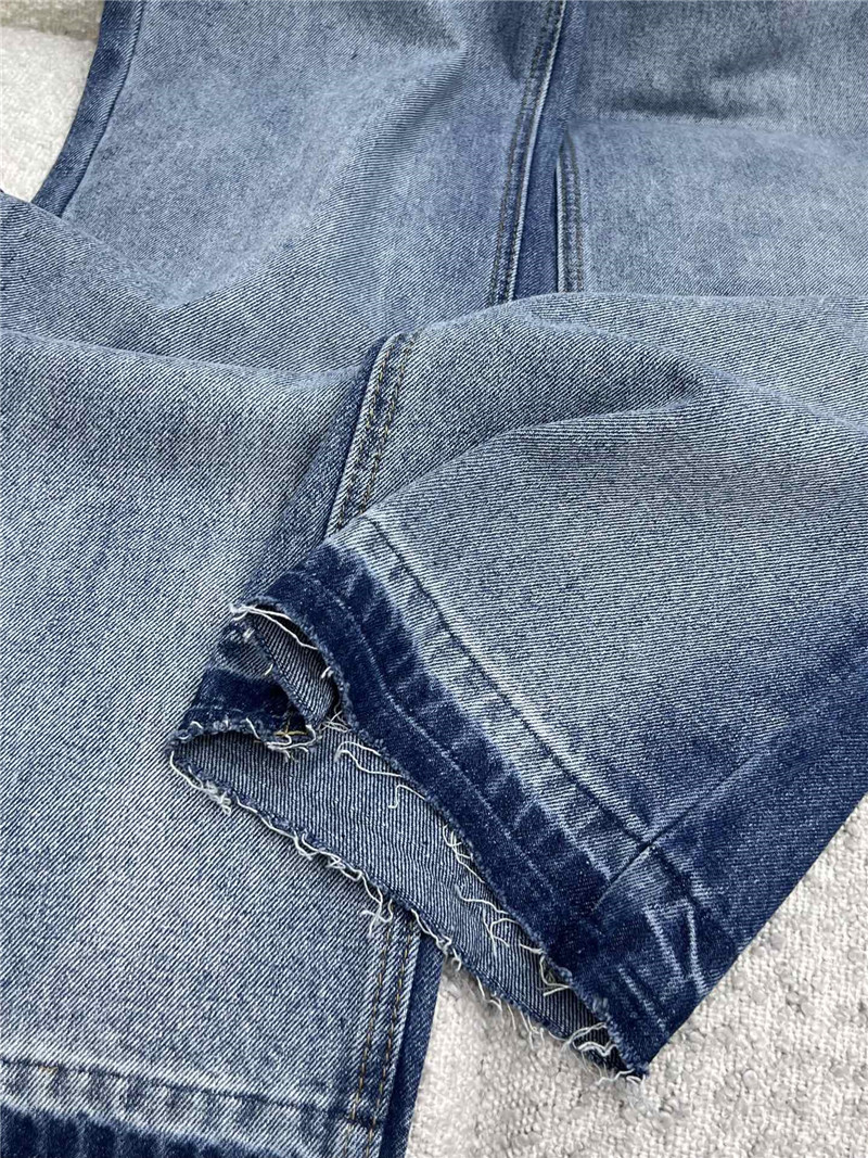 M1um1u letter web denim wide leg pants replicas clothes