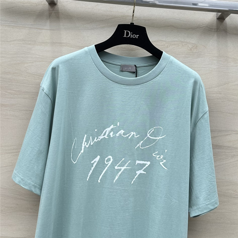 D10r logo letter print cotton t-shirt replicas clothes