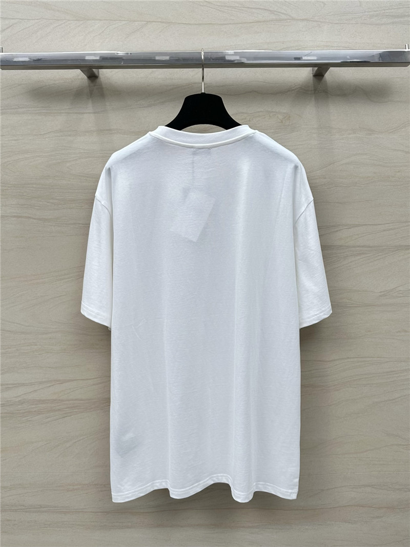 D10r logo letter print cotton t-shirt replicas clothes