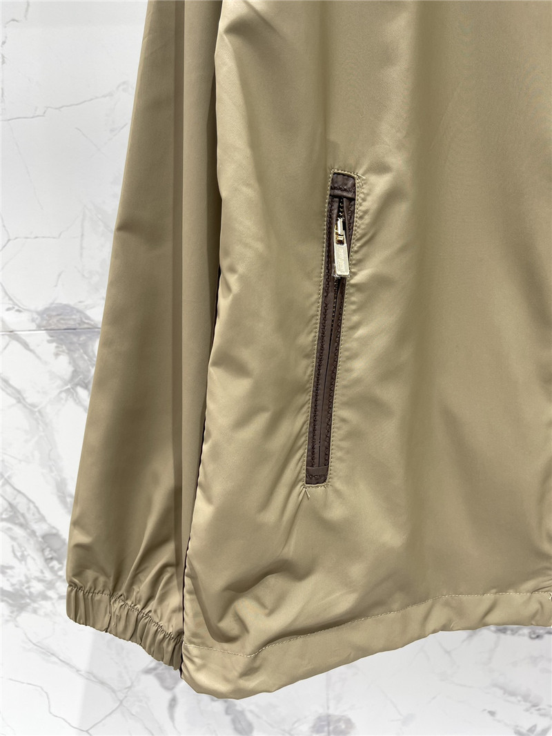 M1um1u zippered nylon sun protection jacket and skirt suit
