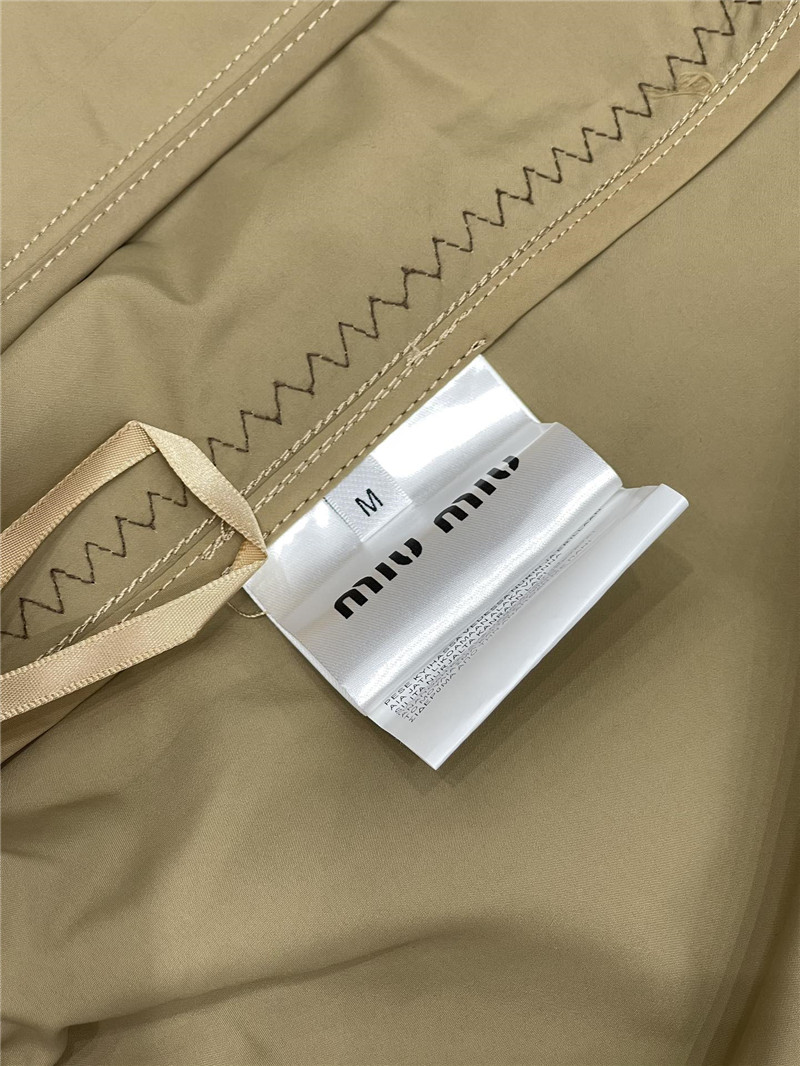 M1um1u zippered nylon sun protection jacket and skirt suit