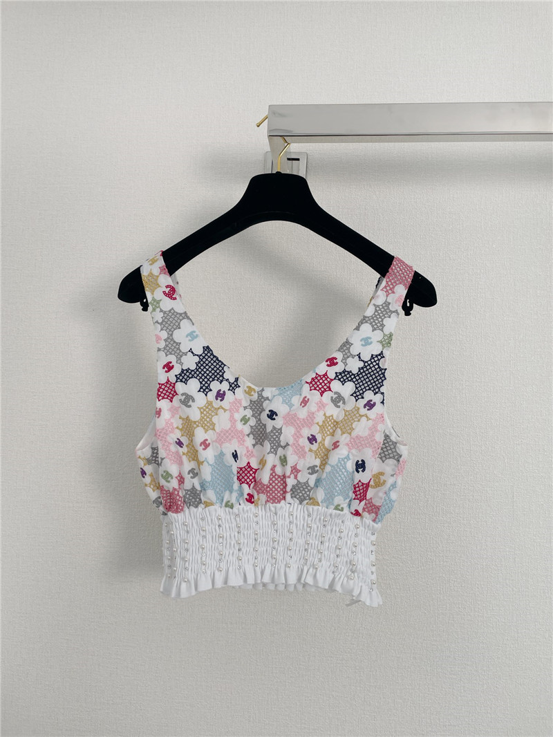 Ch**el flower waist vest replica designer clothes