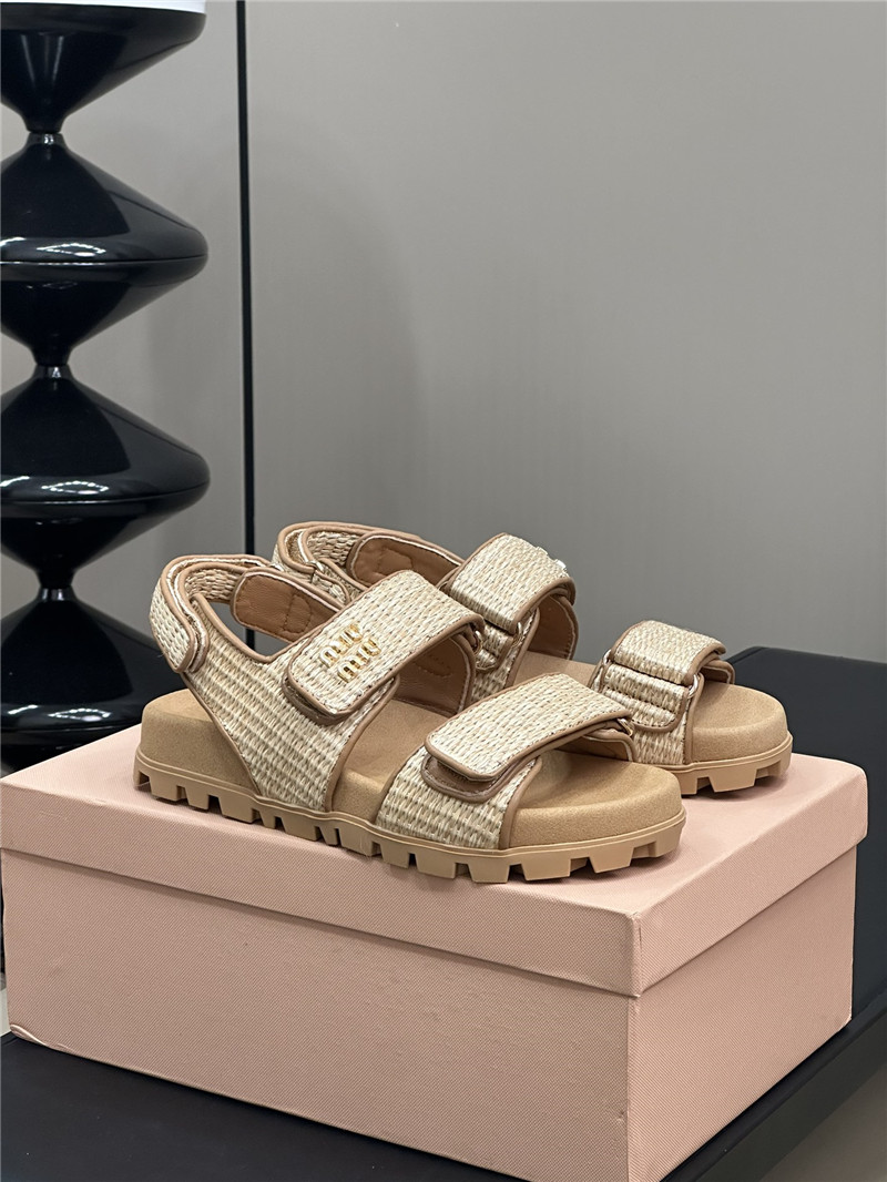 M1um1u woven sandals best replica shoes website