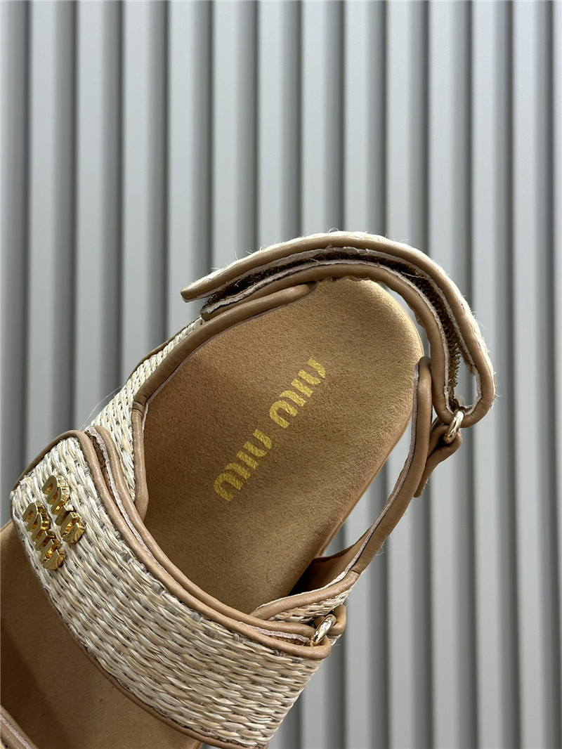M1um1u woven sandals best replica shoes website