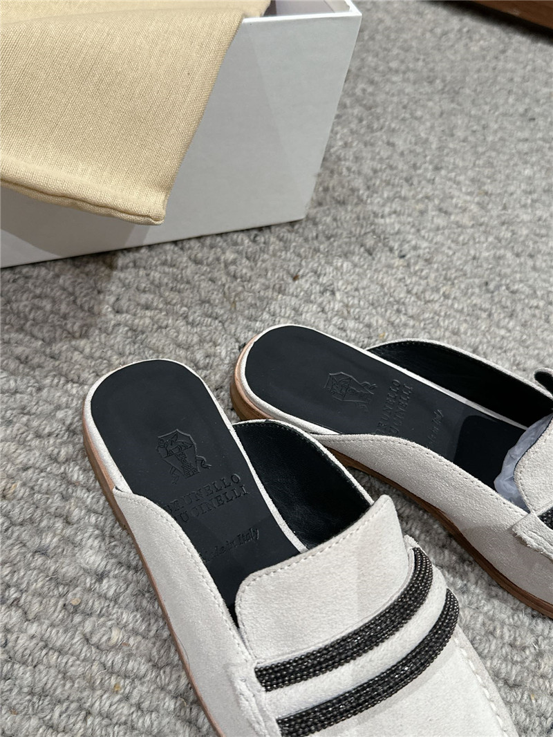 BC Flat Slippers for Women in White