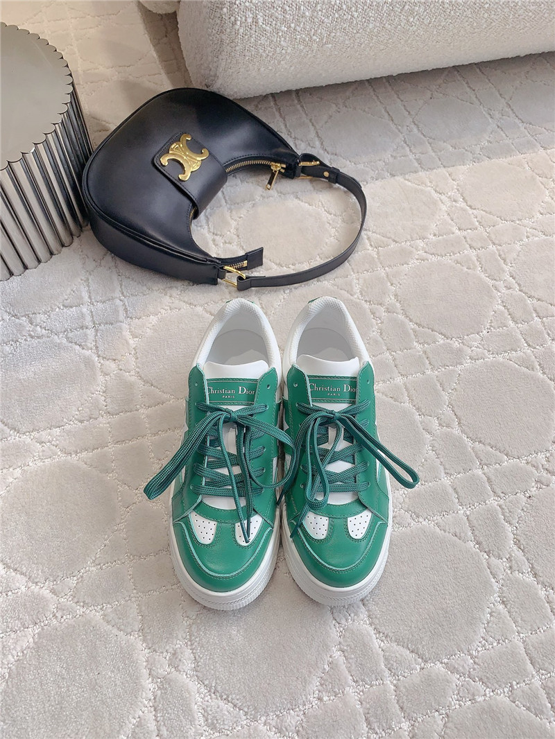 D10r platform green sneakers