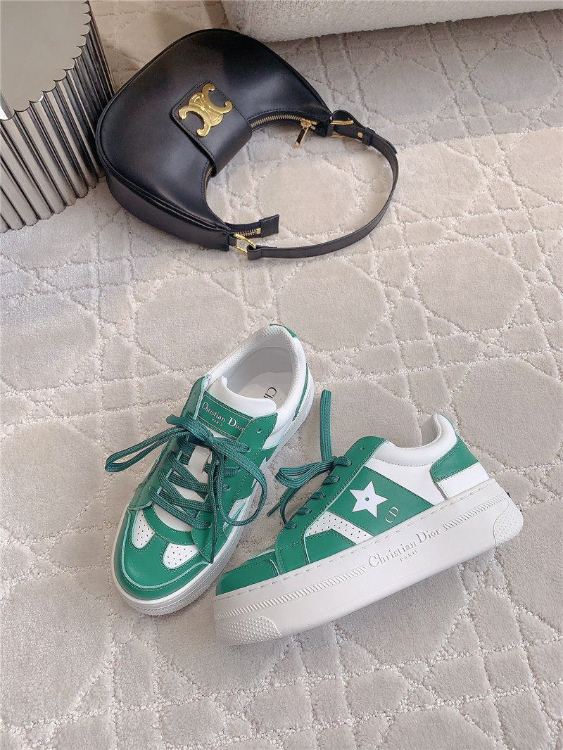 D10r platform green sneakers