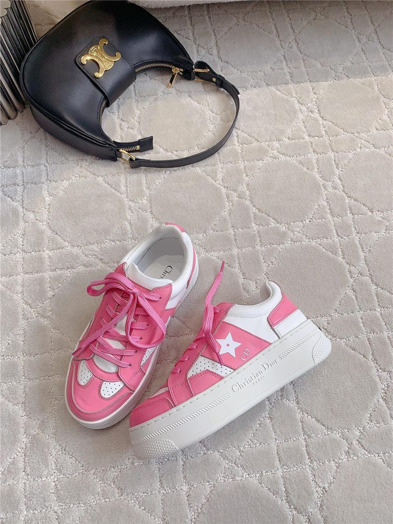 D10r platform green sneakers pink