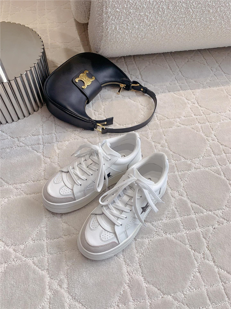 D10r platform green sneakers in white