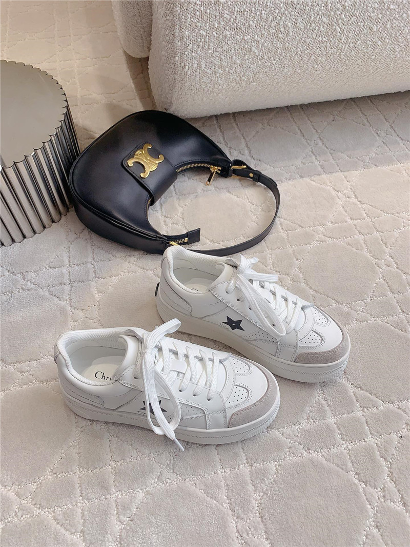 D10r platform green sneakers in white