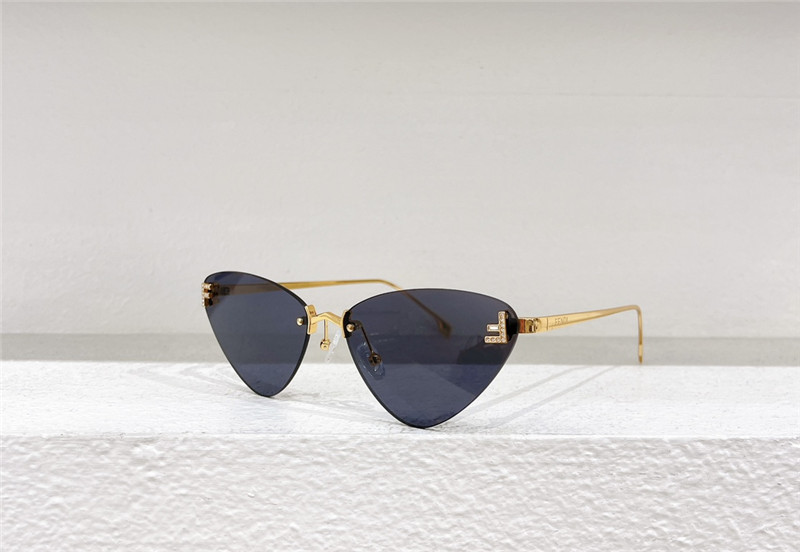 F**di rimless cat eye sunglasses