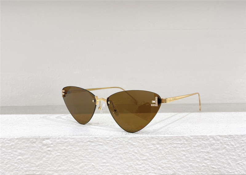 F**di rimless cat eye sunglasses