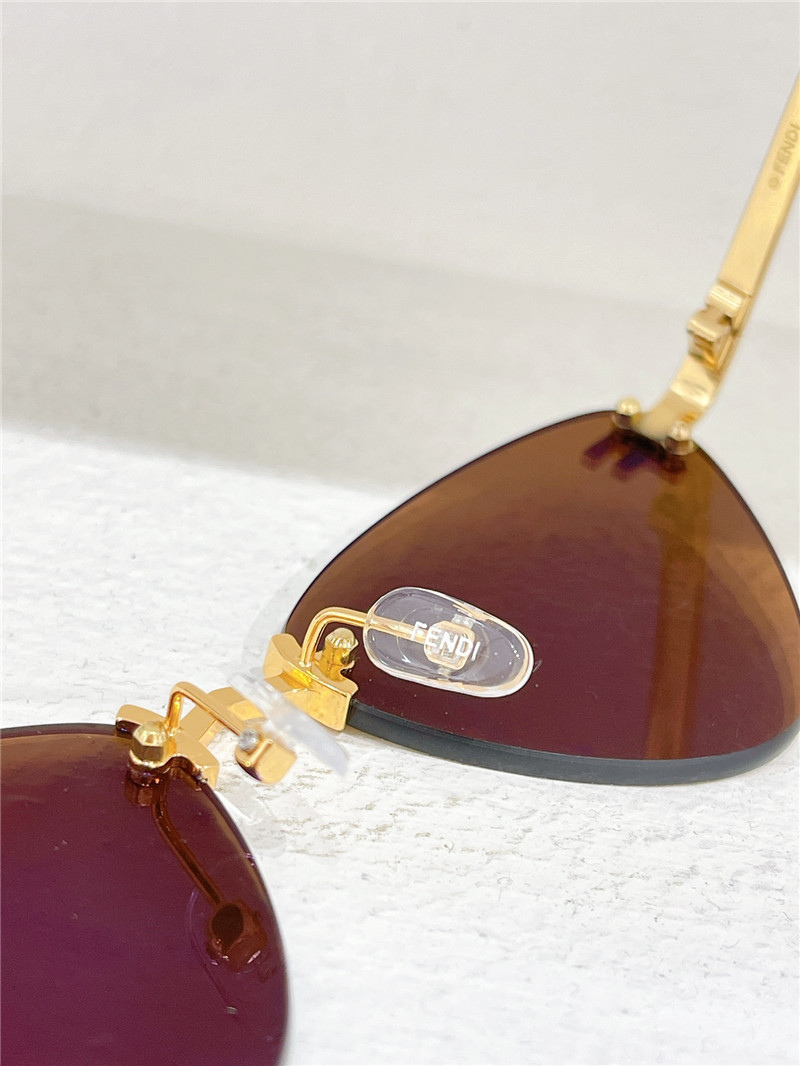 F**di rimless cat eye sunglasses